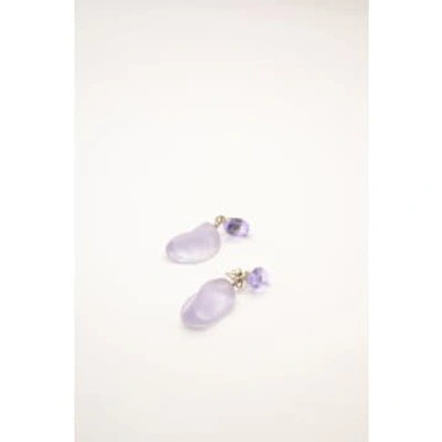 Galasia Vegetable Earrings Down In Purple