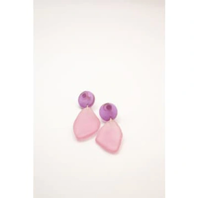 Galasia Iomo Vegetable Earrings In Pink