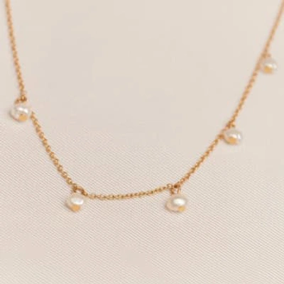 Agape Ecléa Pearl Necklace In Gold