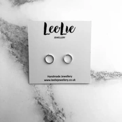 Lee:lie : Connect Circle Stud Earrings In Metallic