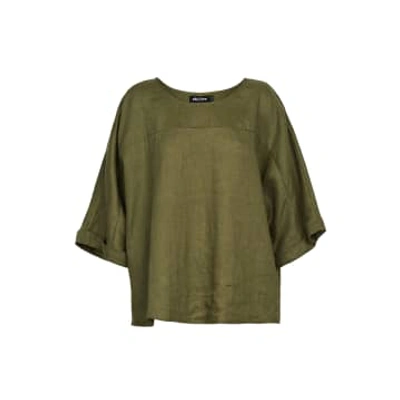 Eb & Ive Studio Relaxed Top In Green