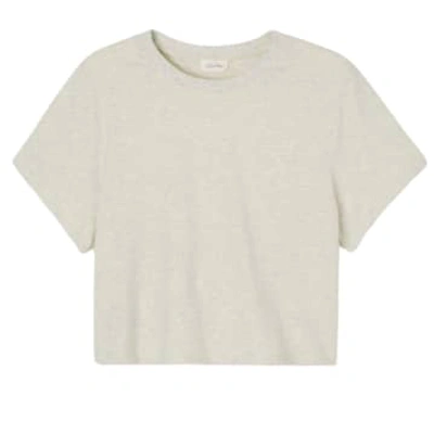 American Vintage T-shirt Ypawood Cropped Donna Heather Grey