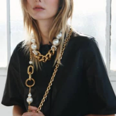 Perrine Taverniti Pearls Necklace In Gold