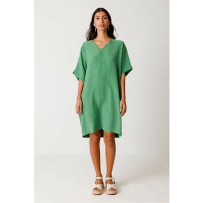 Skfk Martzia Grass Green Dress