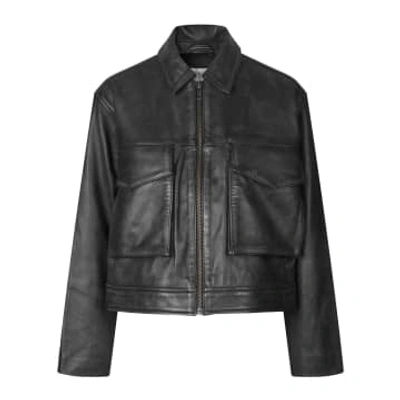 Second Female Lato Leather Jacket In Black