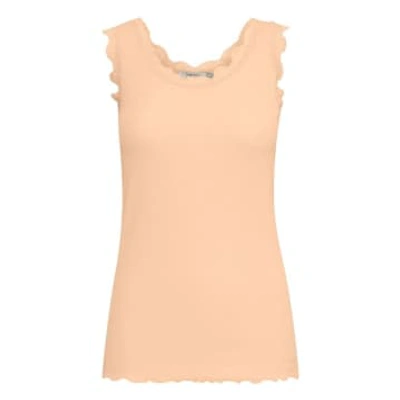 Fransa Hizamond Top In Apricot Wash In Neutral