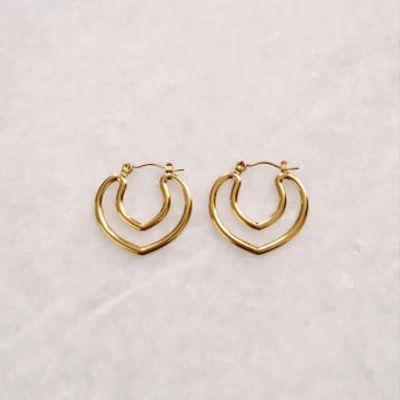 Golden Ivy Zella Stainless Steel Earrings Gold