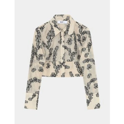 Day Birger Et Mikkelsen Carrie Floral Jacquard Shirt In Neutral