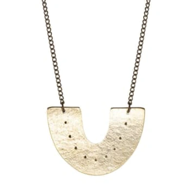 Just Trade Arch Single Necklace In Gold