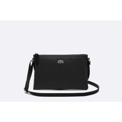 Lacoste Pique Slimline Satchel Black
