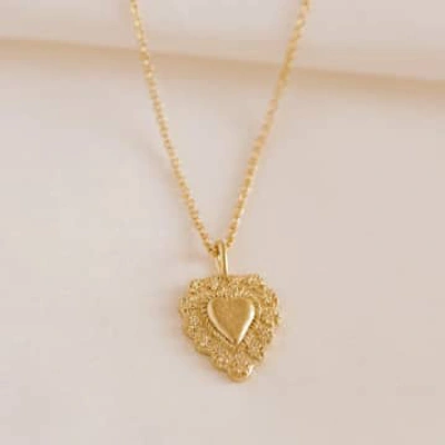 Agape Aphrodite Heart Necklace In Gold