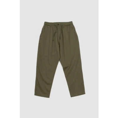 Universal Works Hi Water Trouser Light Olive Twill In Green