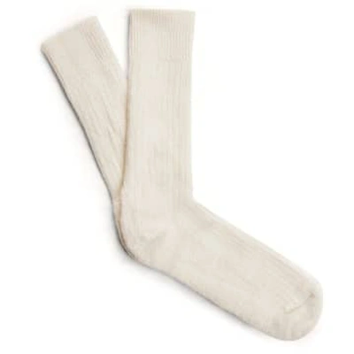 Cook & Butler Alpaca Walking Sock / Cream In Neutrals
