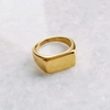 GOLDEN IVY CAILIN STAINLESS STEEL RING GOLD