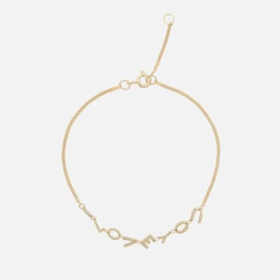 Anna + Nina - I Love You Bracelet In Gold