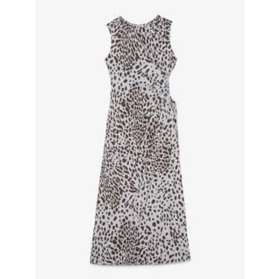 Ottod'ame Animal Print Dress Oyster