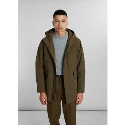 L'exception Paris Water-repellent Parka Made In France In Green