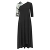 XENIA RARE DRESS IN BLACK WITH KNITTED SLEEVE