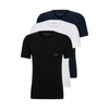 HUGO BOSS BOXED 3 PACK OF BRANDED UNDERWEAR T-SHIRTS IN COTTON JERSEY 50509255 982