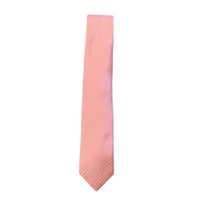 Eton Woven Silk Tie In Pink