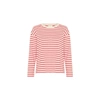 KAFFE WINNY L/S T-SHIRT IN ANTIQUE WHITE/VIRTUAL PINK FROM