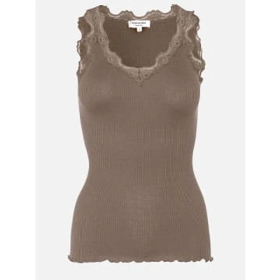 Rosemunde Babette Lace Top In Brown