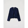 Twinset Cardigan With Fringes Midnight Blue