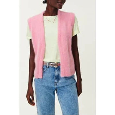 Des Petits Hauts Bunny Gilet In Rose In Pink