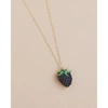 WOLF & MOON BLACKBERRY NECKLACE