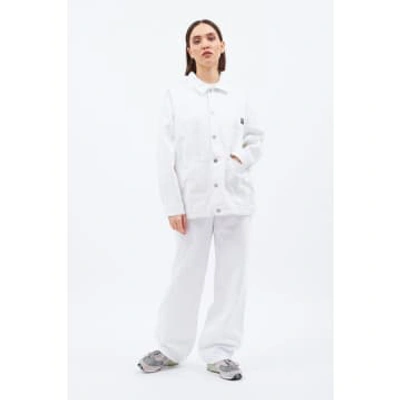 Dr Denim - Ina Workwear Style Jacket White In Blue