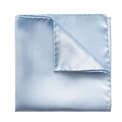 Eton Solid Pocket Square In Blue