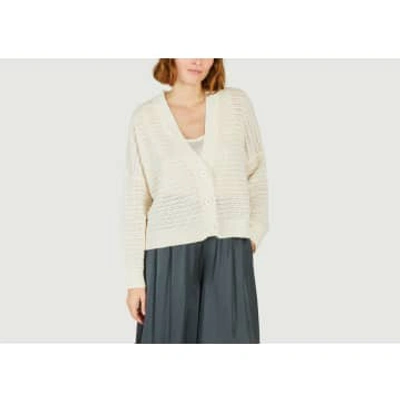 Humility Brest Cardigan In White
