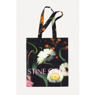 Stine Goya Rita Scanned Foliage Tote Bag In Burgundy