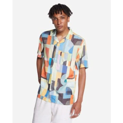 Olow Abstract Aloha Shirt In Multi