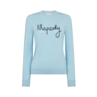 Bella Freud Rhapsody Chainstitch Jumper In Blue