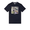 WEEKEND OFFENDER POSTERS GRAPHIC T SHIRT IN NAVY