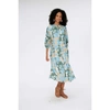 Diane Von Furstenberg Bambi Belted Floral-print Slub Woven Midi Dress
