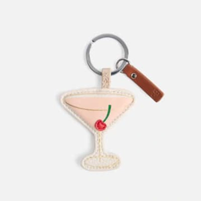 Caroline Gardner Cg Keyring Cocktail In Pink