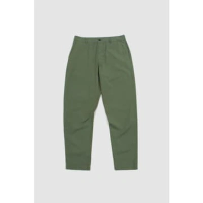 Universal Works Military Chino Birch Summer Canvas In Green