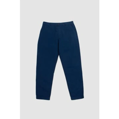 Universal Works Military Chino Navy Summer Canvas In Blue