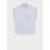PAUL SMITH PAUL SMITH GINGHAM STRIPE SS SHIRT COL: 01 WHITE, SIZE: 8
