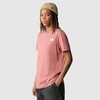 THE NORTH FACE T-SHIRT ROSE
