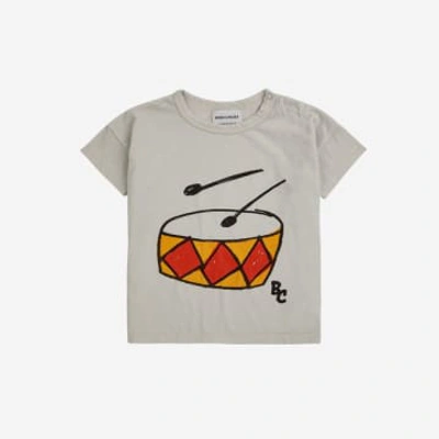 Bobo Choses Play The Drum T-shirt In Grey