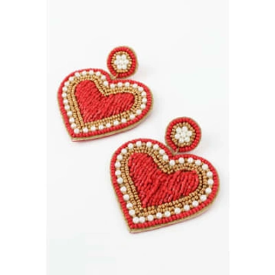 My Doris Red Valentine's Earrings