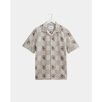 Wax London Didcot Tapestry Embroidery Shirt In Multi
