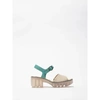 FLY LONDON TULL503 IN CLOUD/TURQUOISE SANDALS