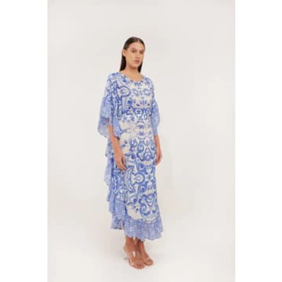 Inoa Alyssum Dress In Blu/white