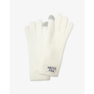Arctic Fox Recycled Bottle Gloves Winter White