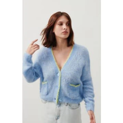 American Vintage Bym19 Cardigan In Blue