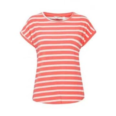 B.young Pamila Oneck T-shirt In Cayenne Mix In Red